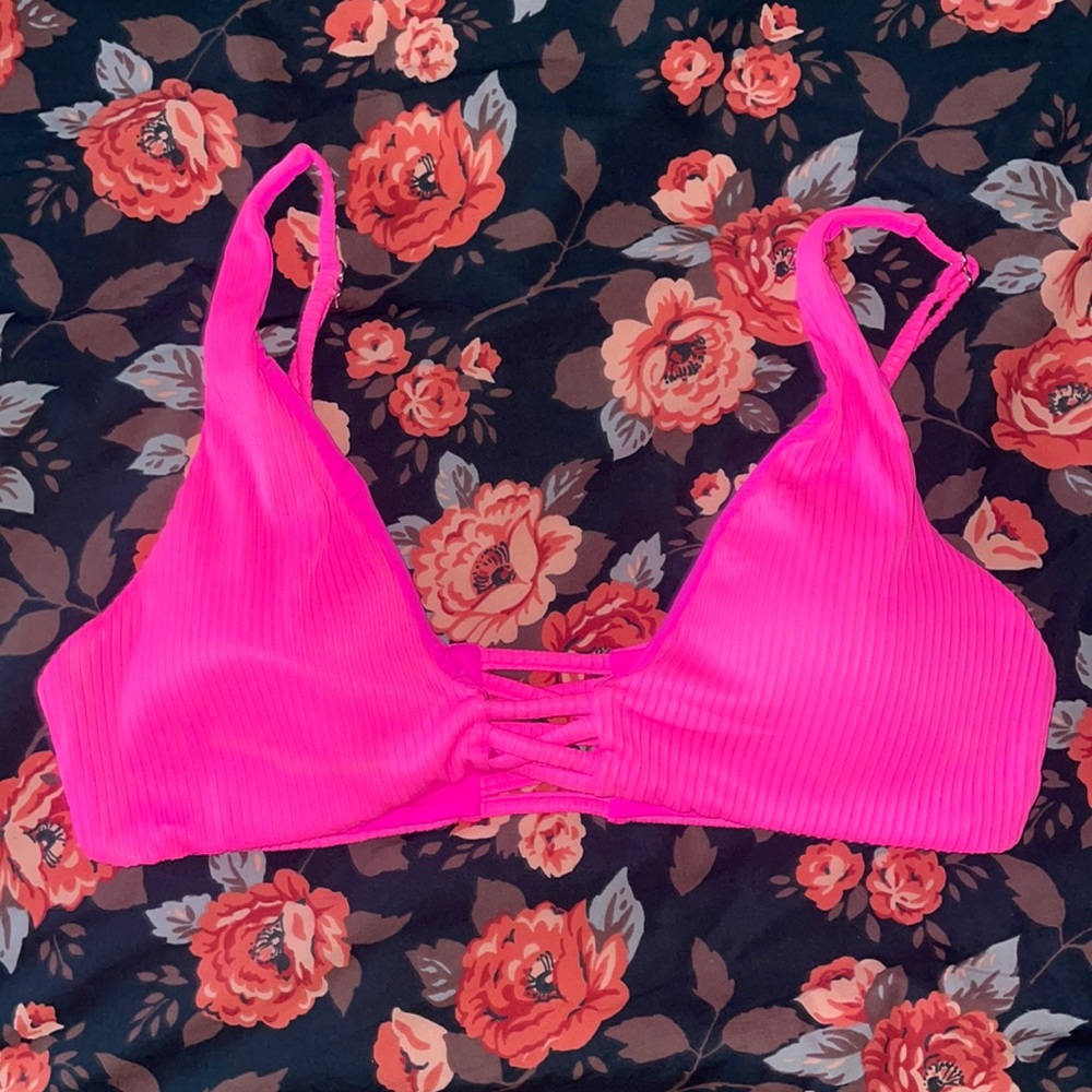 Hot pink bikini top